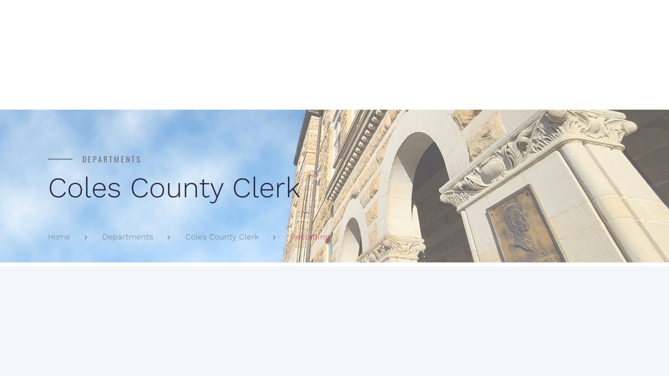 Coles County Clerk - Illinois