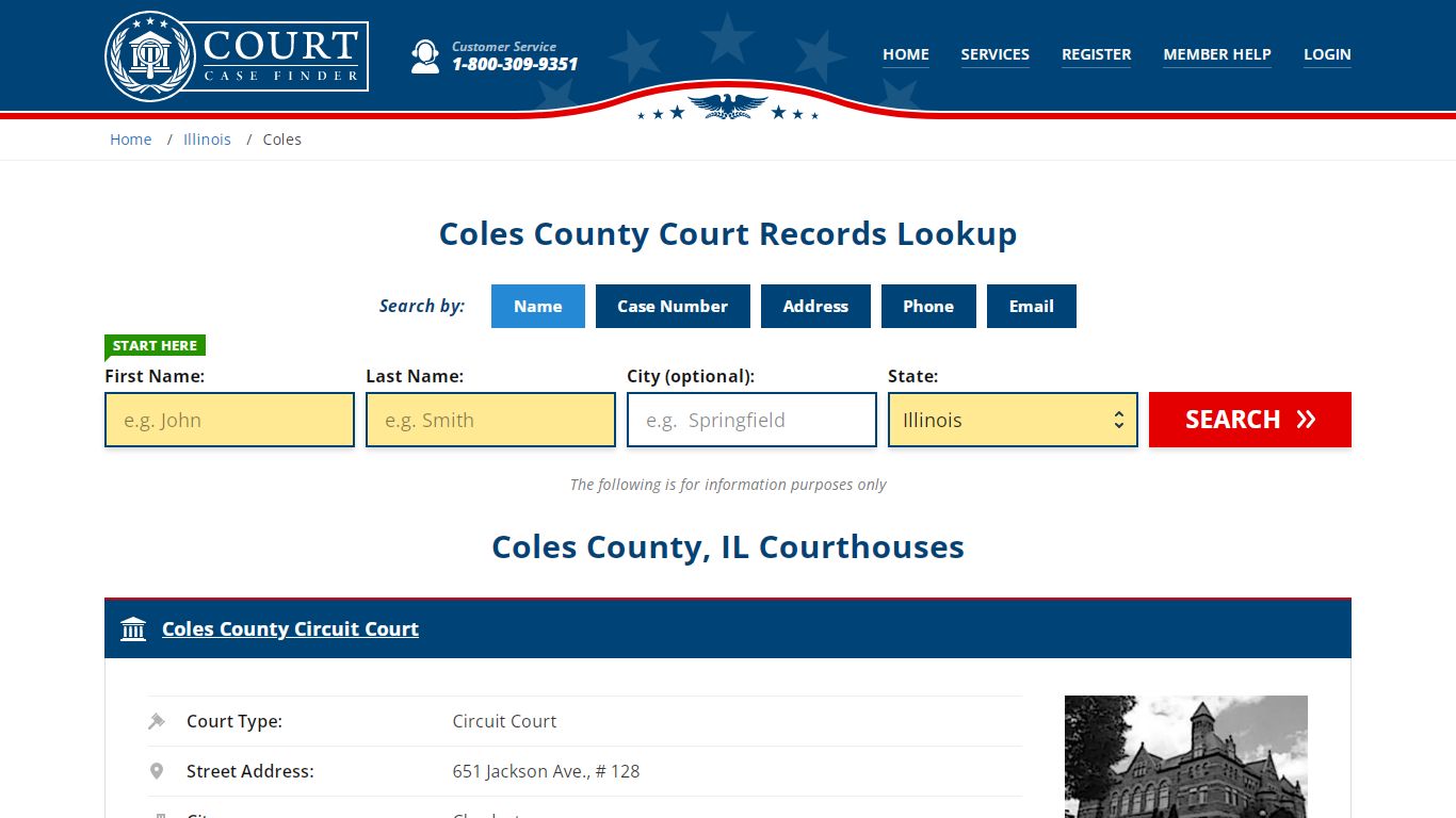 Coles County Court Records | IL Case Lookup